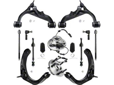 Front Control Arms with Wheel Hub Assemblies and Tie Rods (06-08 4WD RAM 1500 w/ 4-Wheel ABS, Excluding Mega Cab)