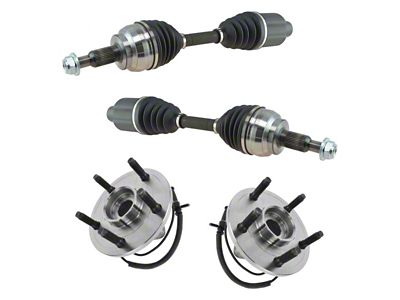 Front CV Axle Shafts and Hub Assembly Set (09-11 RAM 1500)