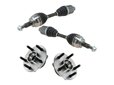 Front CV Axle Shafts and Hub Assembly Set (06-08 RAM 1500 w/ Rear Wheel ABS, Excluding Mega Cab)