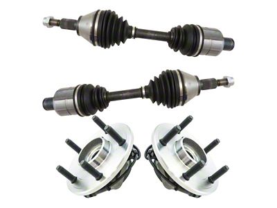 Front CV Axle Shafts and Hub Assembly Set (12-18 4WD RAM 1500)