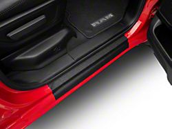 Front Door Sill Protection; Textured Black (19-25 RAM 1500)