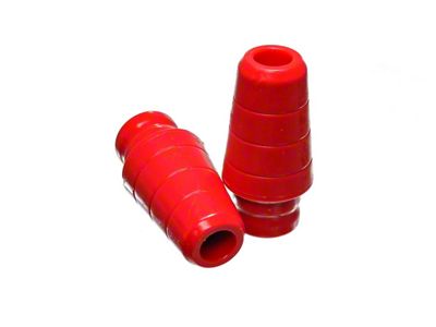 Front Extended Bump Stops for 1.75-Inch Lift; Red (2002 RAM 1500)