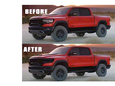 Front and Rear Lens Vinyl Tint Kit (21-24 RAM 1500 TRX)