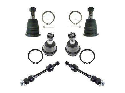 Front Upper and Lower Ball Joints with Sway Bar Links (06-07 2WD RAM 1500 Regular Cab, Quad Cab)
