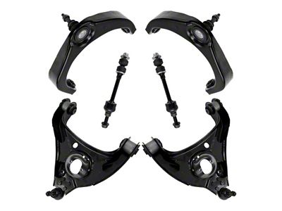 Front Upper and Lower Control Arms with Ball Joints and Sway Bar Links (06-07 2WD RAM 1500 Regular Cab, Quad Cab)