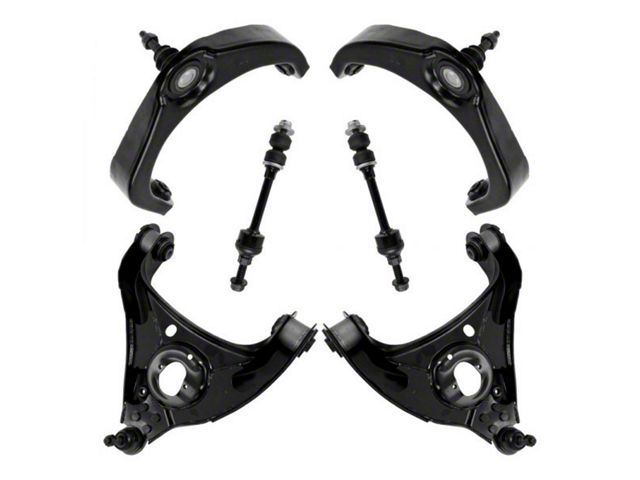 Front Upper and Lower Control Arms with Ball Joints and Sway Bar Links (06-07 2WD RAM 1500 Regular Cab, Quad Cab)
