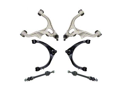 Front Upper and Lower Control Arms with Ball Joints and Sway Bar Links (09-18 4WD RAM 1500)