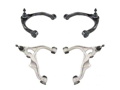 Front Upper and Lower Control Arms with Ball Joints (09-18 4WD RAM 1500)