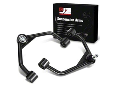 Front Upper Control Arms for 2 to 4-Inch Lift; Black (19-24 4WD RAM 1500, Excluding TRX)