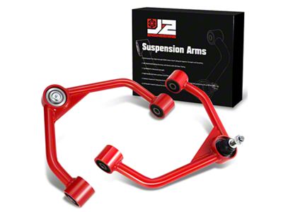 Front Upper Control Arms for 2 to 4-Inch Lift; Red (19-24 4WD RAM 1500, Excluding TRX)