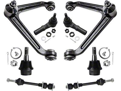 Front Upper Control Arms with Lower Ball Joints, Sway Bar Links and Outer Tie Rod Ends (02-05 2WD RAM 1500)
