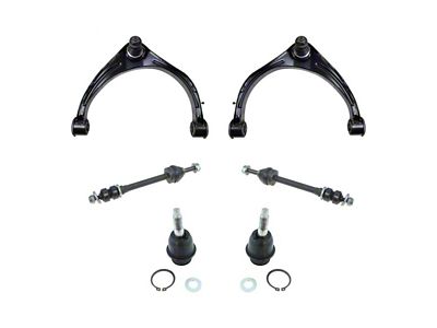 Front Upper Control Arms with Ball Joints and Sway Bar Links (09-13 4WD RAM 1500; 14-18 RAM 1500)