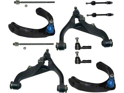 Front Upper and Lower Control Arms with Tie Rods and Sway Bar Links (06-08 4WD RAM 1500, Excluding Mega Cab)