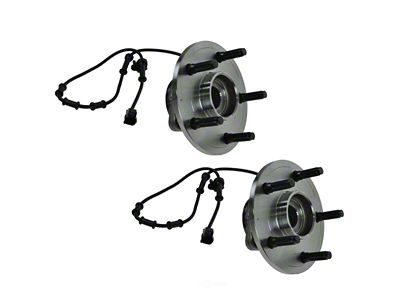 Front Wheel Bearing and Hub Assembly Set (02-05 RAM 1500 w/ 4-Wheel ABS; 2006 2WD SLT RAM 1500 Regular Cab, Quad Cab)