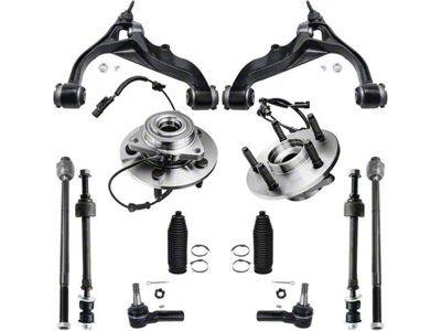 Front Wheel Hub Assemblies with Control Arms and Tie Rods (06-08 4WD RAM 1500, Excluding Mega Cab)