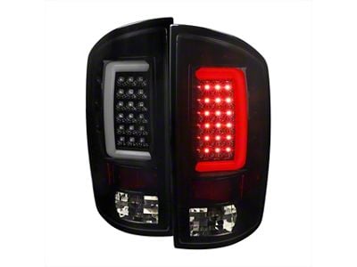 G2 LED Tail Lights; Gloss Black Housing; Smoked Lens (02-06 RAM 1500)