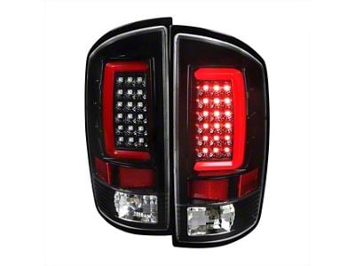 G2 LED Tail Lights; Jet Black Housing; Clear Lens (07-08 RAM 1500)