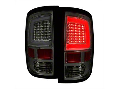 G2 White Bar LED Tail Lights; Chrome Housing; Smoked Lens (09-18 RAM 1500 w/ Factory Halogen Tail Lights)