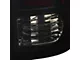 G2 White Bar LED Tail Lights; Gloss Black Housing; Smoked Lens (09-18 RAM 1500 w/ Factory Halogen Tail Lights)