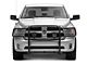Grille Guard with 7-Inch Round LED Lights; Black (09-18 RAM 1500, Excluding Rebel)