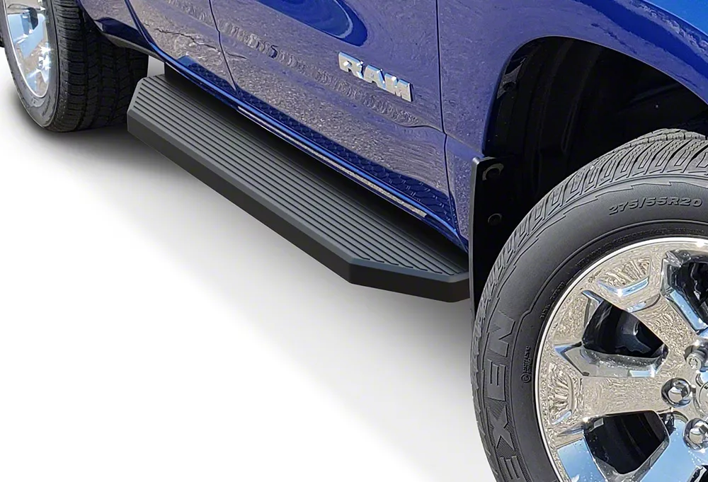 RAM 1500 HStyle Running Boards; Black (1925 RAM 1500 Quad Cab) Free