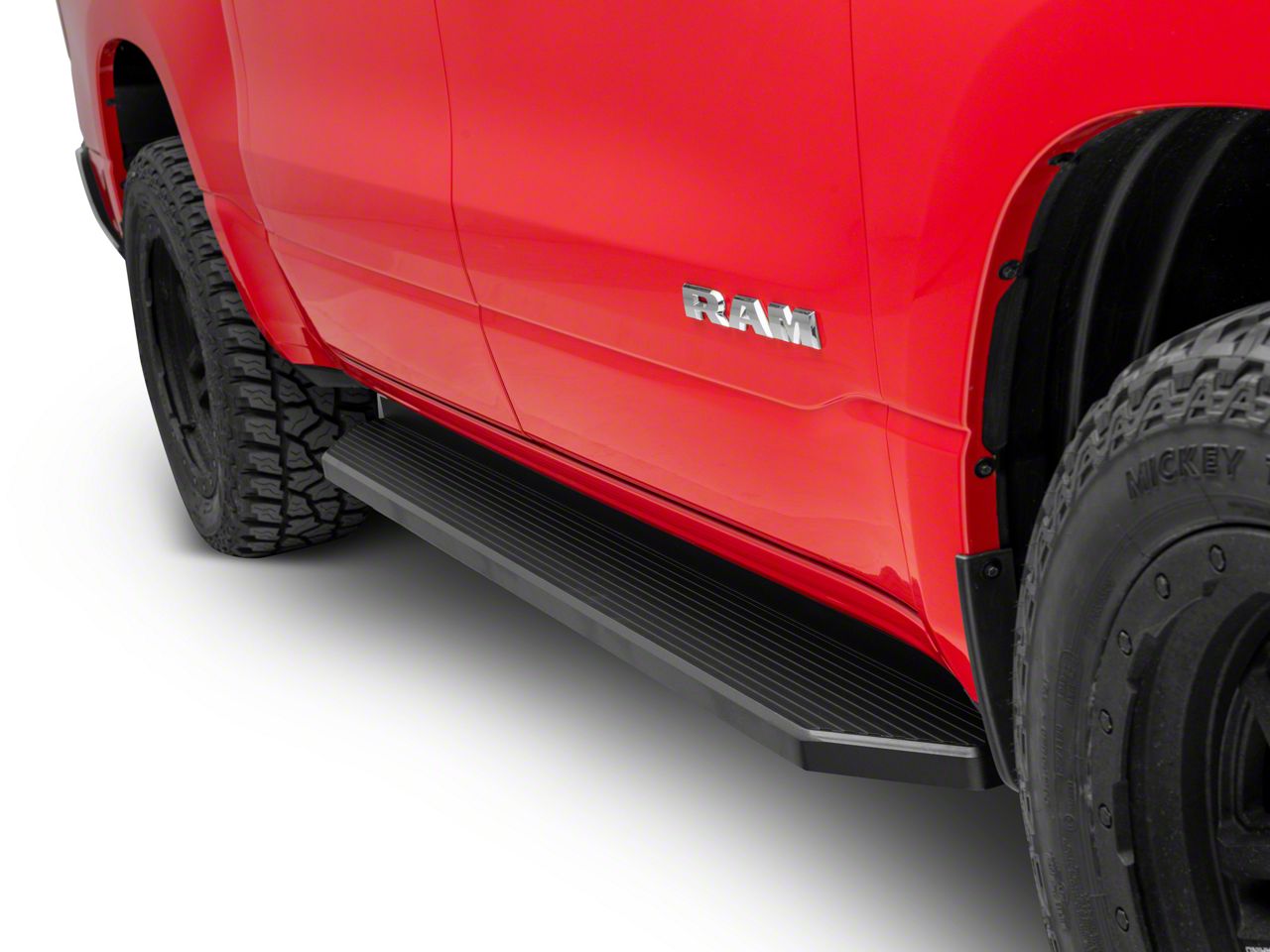 ＢＲＨページ RAM 1500 H-Style Running Boards; Black (19-25 RAM 1500 Crew