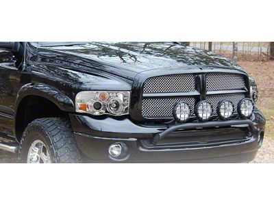 Halo Projector Headlights; Chrome Housing; Clear Lens (02-05 RAM 1500)