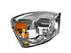 Halogen Headlight; Chrome Housing; Clear Lens; Passenger Side (06-08 RAM 1500)