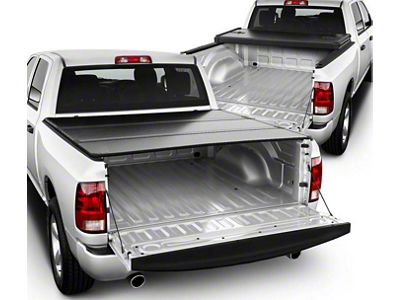 Hard Tri-Fold Style Tonneau Cover; Black (09-18 RAM 1500 w/ 6.4-Foot Box)