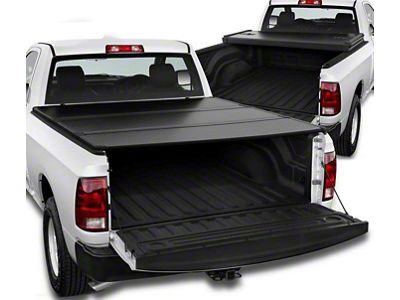 Hard Tri-Fold Style Tonneau Cover; Black (09-18 RAM 1500 w/ 6.4-Foot Box)