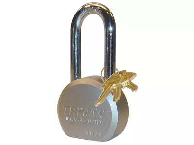 Hardened Solid Steel Padlock; 64mm Body; 2-1/4-Inch x 11mm Shackle