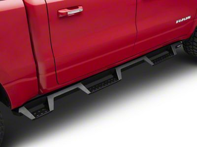 Westin HDX Drop Wheel-to-Wheel Nerf Side Step Bars; Textured Black (19-24 RAM 1500)