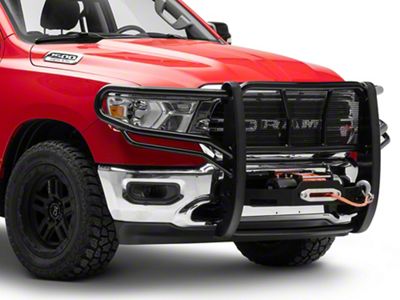 Westin HDX Winch Mount Grille Guard; Black (19-24 RAM 1500, Excluding EcoDiesel, Rebel & TRX)