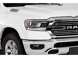 Headlight Covers; Clear (19-24 RAM 1500 Big Horn, Laramie, Rebel, Tradesman)