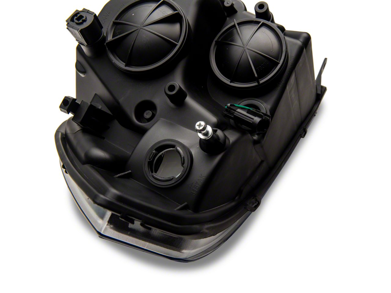 RAM 2500 Factory Style Headlights with Clear Corners; Black Housing; Clear Lens (10-12 RAM 2500 w/ Factory Halogen Quad Headlights) - Free Shipping