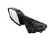 Heated Manual Folding Towing Mirror with Blind Spot Warning; Textured Black; Driver Side (19-24 RAM 1500)