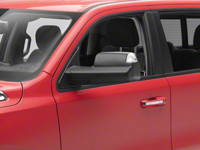 Heated Manual Folding Towing Mirrors; Textured Black (19-25 RAM 1500)