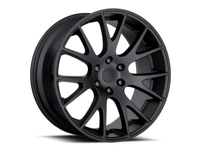 Hellcat Replica Satin Black 6-Lug Wheel; 22x10; 25.40mm Offset (19-25 RAM 1500)