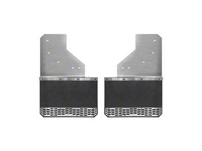 Putco Hex Mud Skins; Brushed; Front (19-25 RAM 1500, Excluding RHO & TRX)