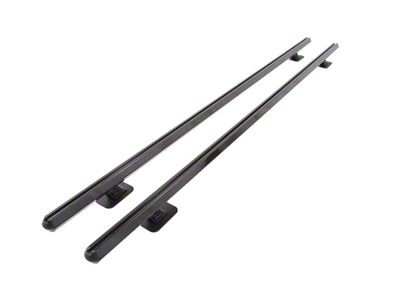 Hex Side Rails; Gloss Black (02-18 RAM 1500 w/ 8-Foot Box)