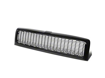 Honeycomb Mesh Style Upper Replacement Grille; Black (94-01 RAM 1500)