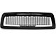 Honeycomb Mesh Style Upper Replacement Grille with LED DRL Lights; Black (09-12 RAM 1500)