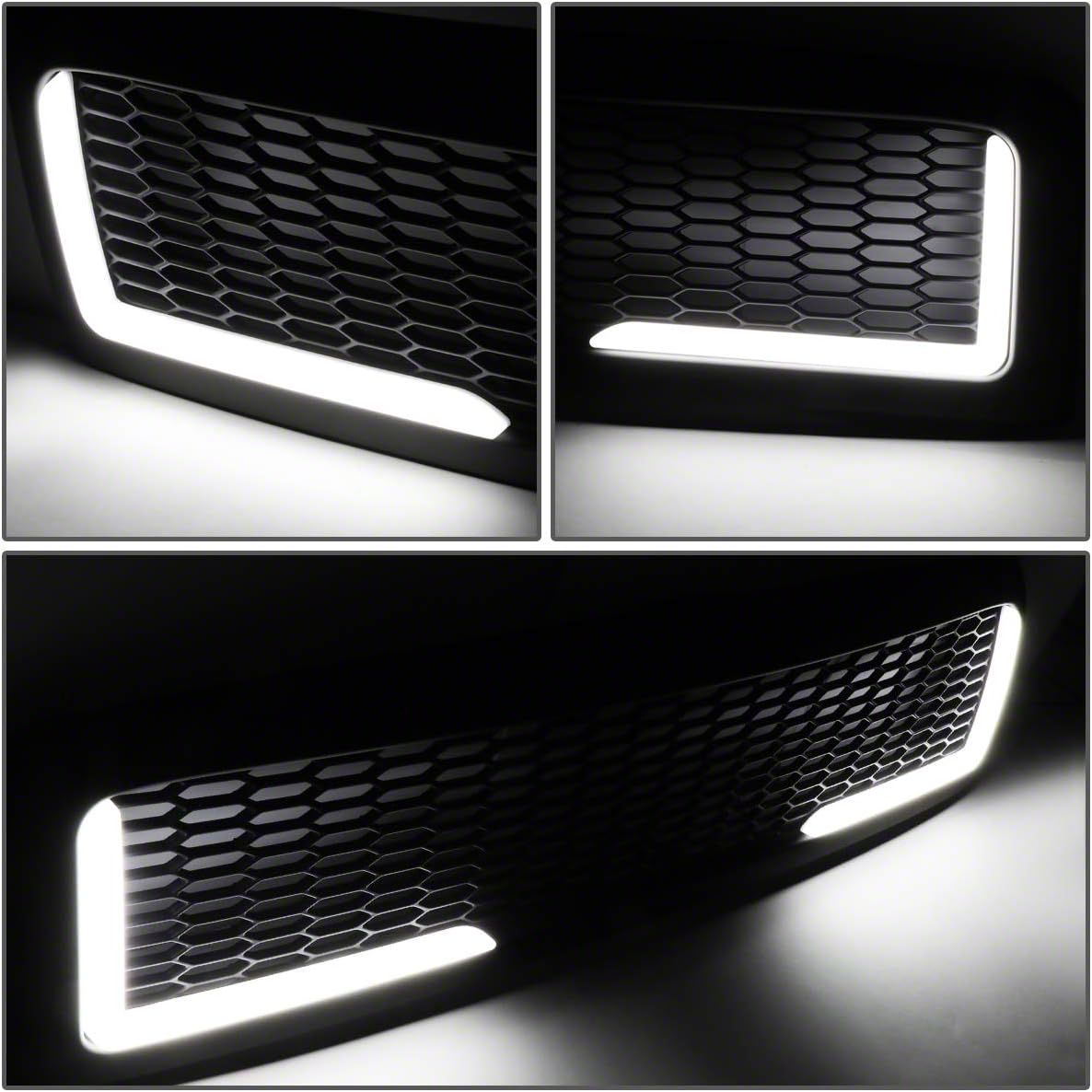 Gloss Black Honeycomb Mesh Upper Grille For 1994-2001 Dodge Ram 1500/2500/3500 - Performance/Custom Style, Plastic 5 thumbnail image