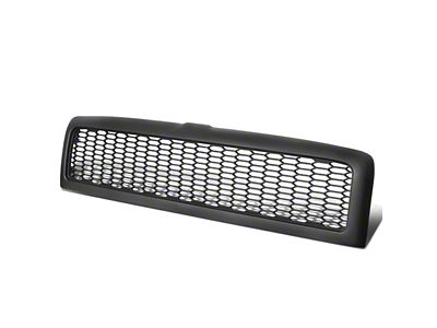 Honeycomb Mesh Style Upper Replacement Grille; Matte Black (94-01 RAM 1500)