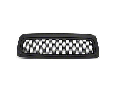 Honeycomb Mesh Style Upper Replacement Grille; Matte Black (09-12 RAM 1500)