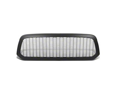 Honeycomb Mesh Upper Replacement Grille; Matte Black (13-18 RAM 1500, Excluding Rebel)