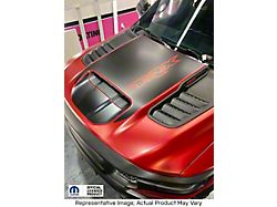 Hood Graphic with TRX Logo; Carbon Fiber Black (21-24 RAM 1500 TRX)