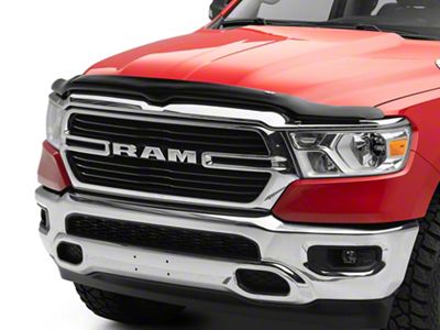 Hoodflector Hood Shield; Dark Smoke (19-24 RAM 1500, Excluding TRX)