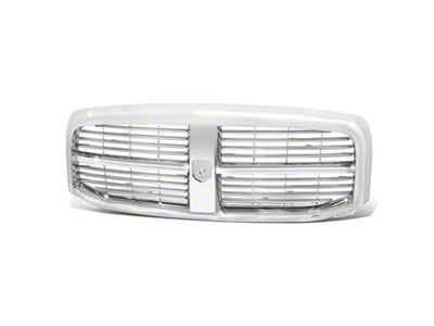 Horizontal Slat Upper Replacement Grille; Chrome (06-08 RAM 1500)