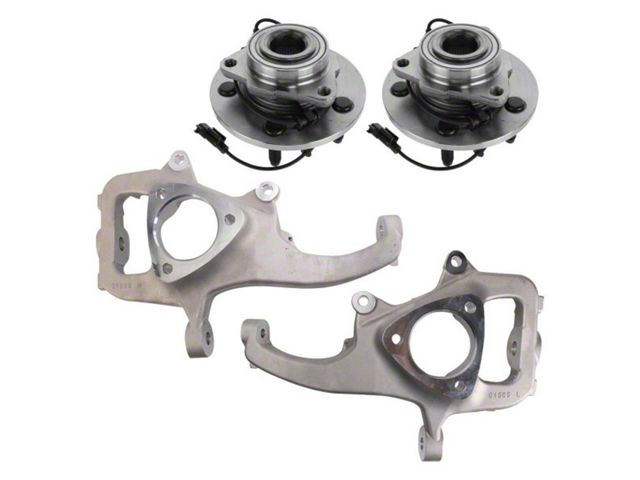 Hub and Knuckle Assembly; Driver and Passenger Side (09-11 4WD RAM 1500)